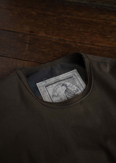 ZIGGY CHEN CLASSIC DROP SHOULDER T-SHIRT 0M2410212 Coyote Brown