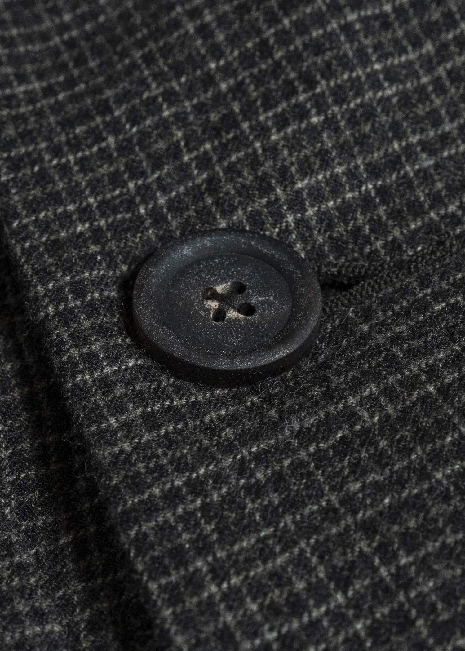 ZIGGY CHEN TATTERSALL PEAK LAPEL LONG COAT 0M2631110