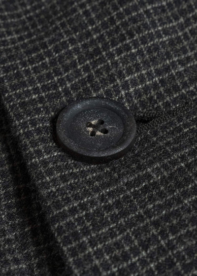 ZIGGY CHEN TATTERSALL PEAK LAPEL LONG COAT 0M2631110