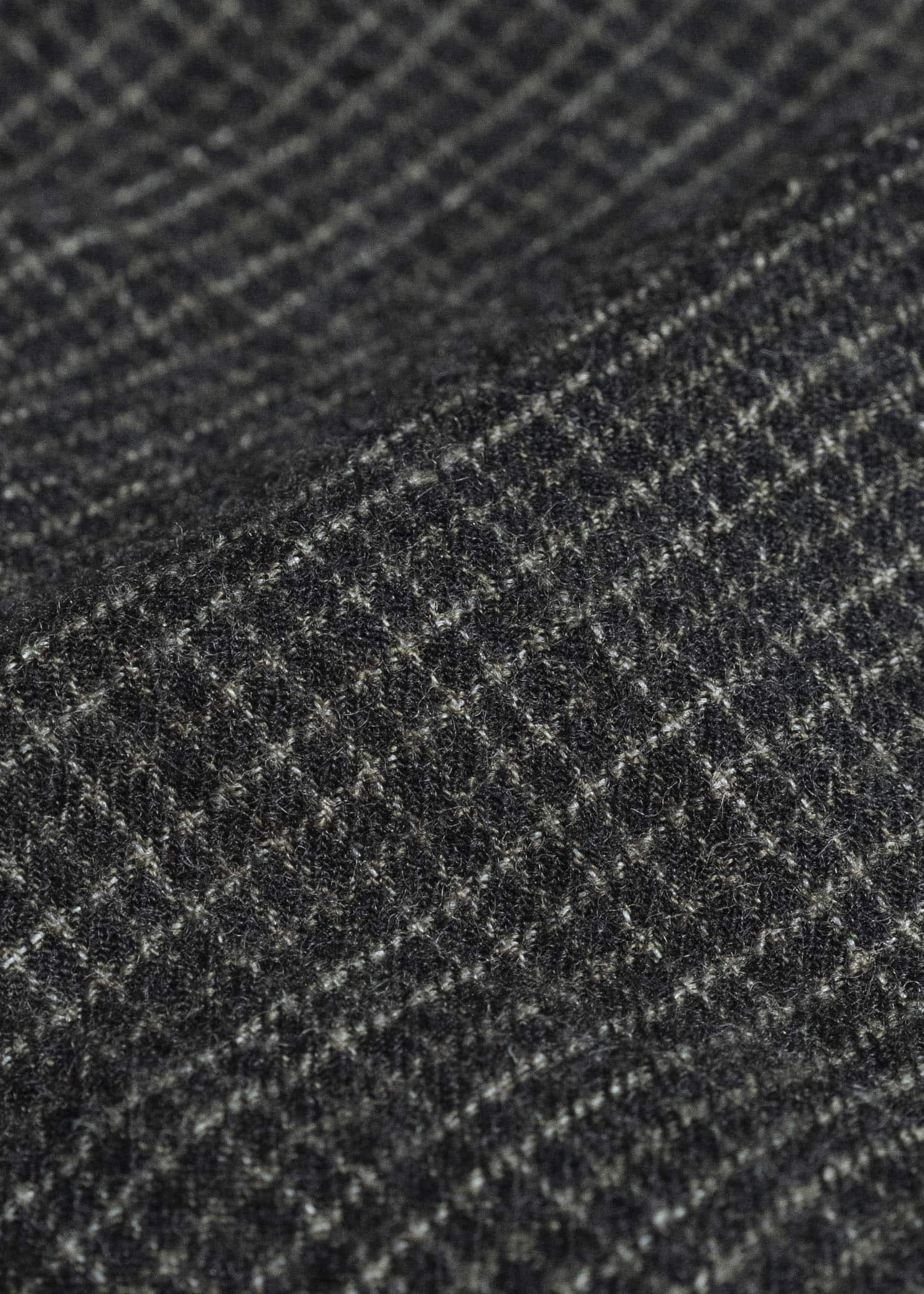ZIGGY CHEN TATTERSALL PEAK LAPEL LONG COAT 0M2631110