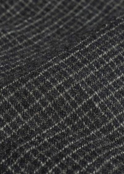 ZIGGY CHEN TATTERSALL PEAK LAPEL LONG COAT 0M2631110