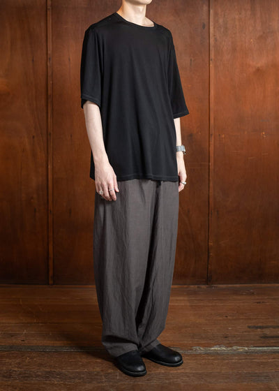 Professor.E SEMI-SHEER T-SHIRT 25SS-PE-TTS-03-BLACK