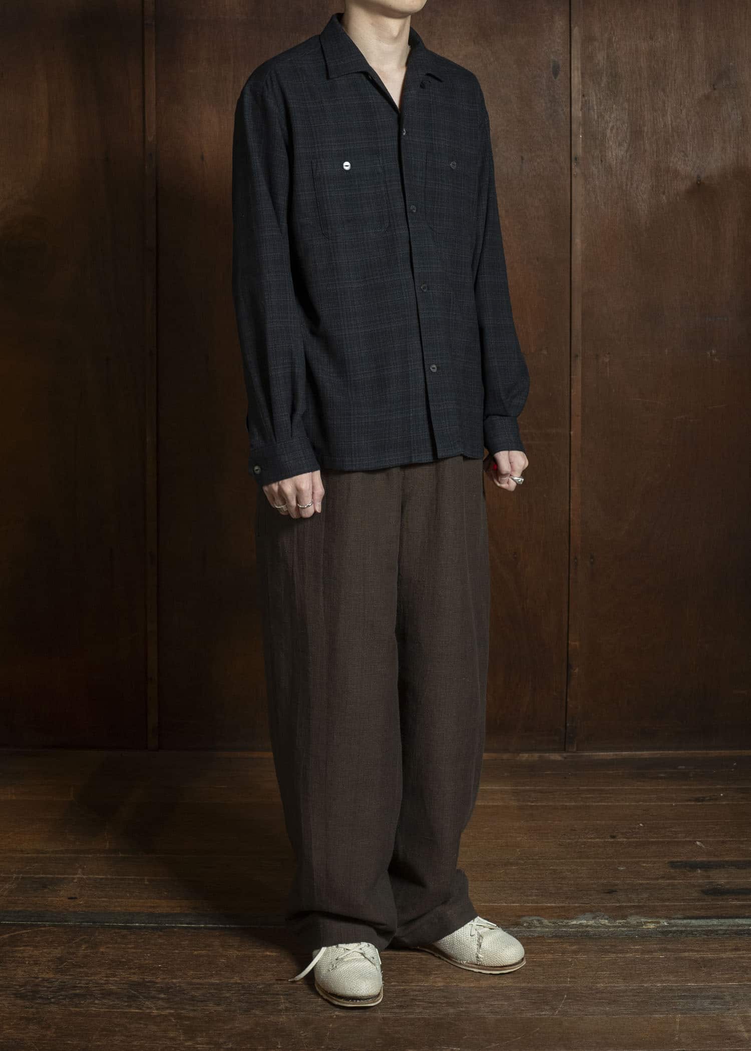 Taiga Takahashi Lot.102-Black Sir Guy Shirt Black