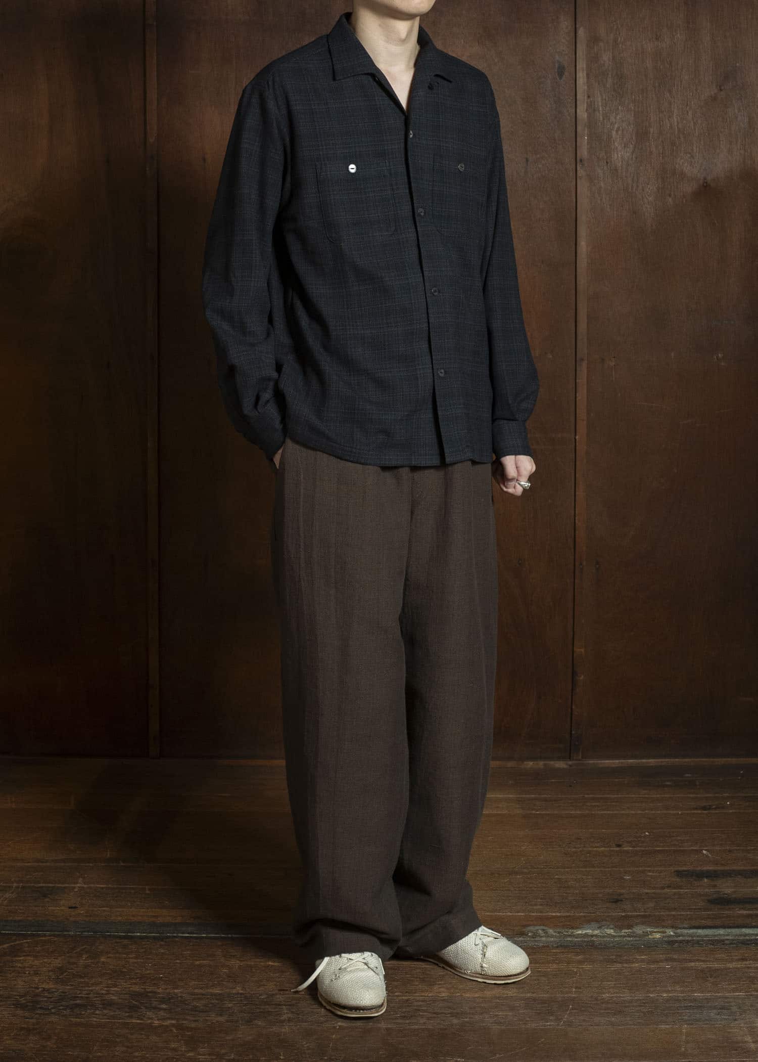 Taiga Takahashi Lot.102-Black Sir Guy Shirt Black