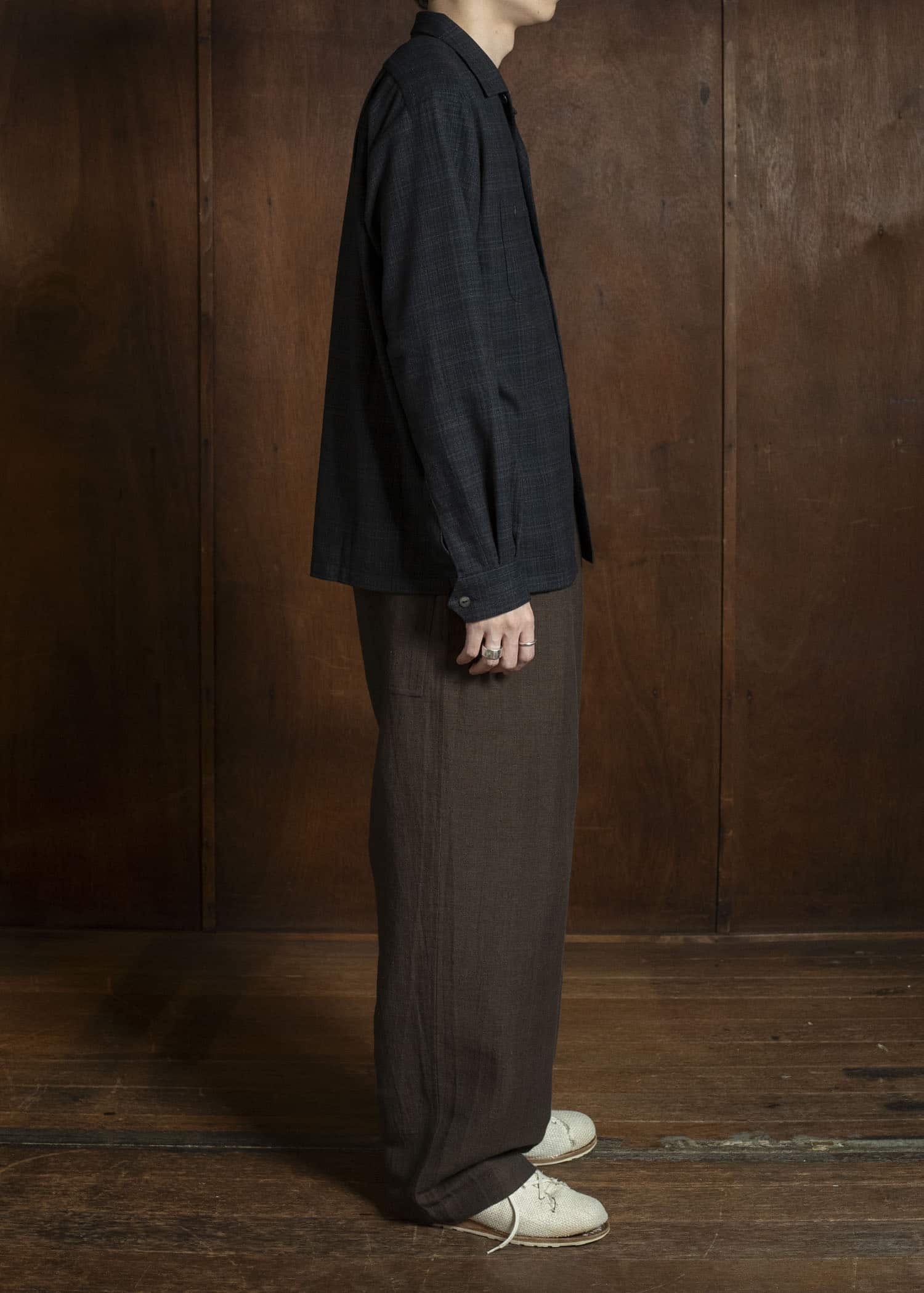 Taiga Takahashi Lot.102-Black Sir Guy Shirt Black