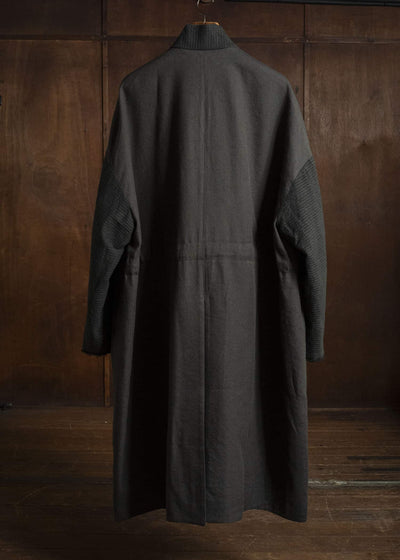 ZIGGY CHEN STAND COLLAR LONG COAT 0M2631109