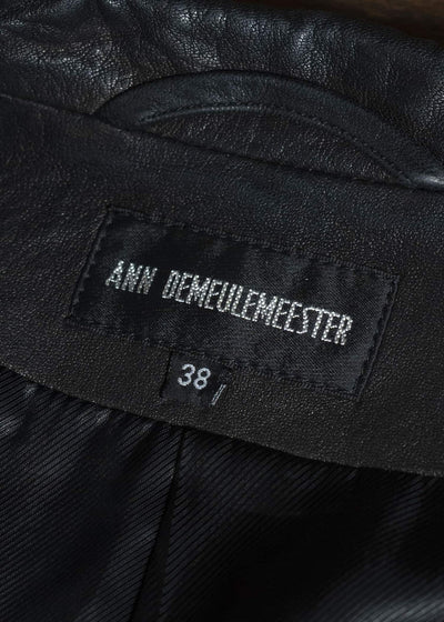 ANN DEMEULEMEESTER LEATHER JACKET
