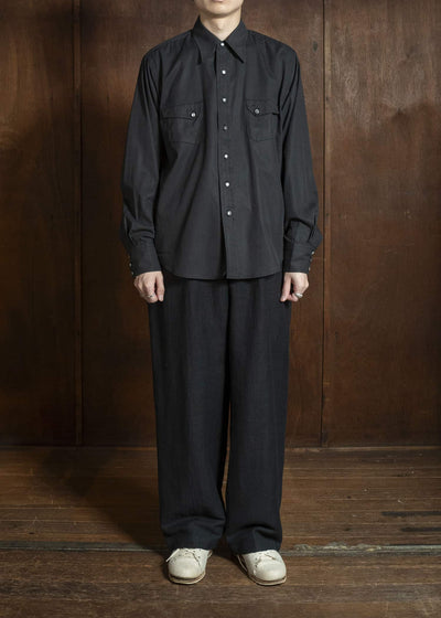 Taiga Takahashi Lot.118-Charcoal Cowboy Shirt Charcoal