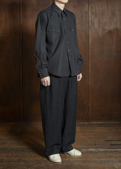 Taiga Takahashi Lot.118-Charcoal Cowboy Shirt Charcoal