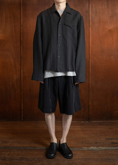 Professor.E DISTRESSED SHIRT 25SS-PE-LSH-03-DUSTY CHECK