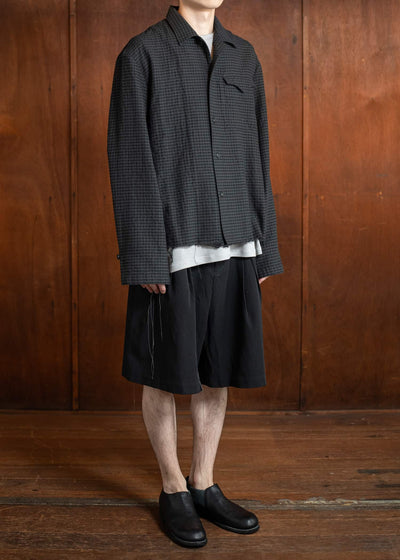 Professor.E DISTRESSED SHIRT 25SS-PE-LSH-03-DUSTY CHECK