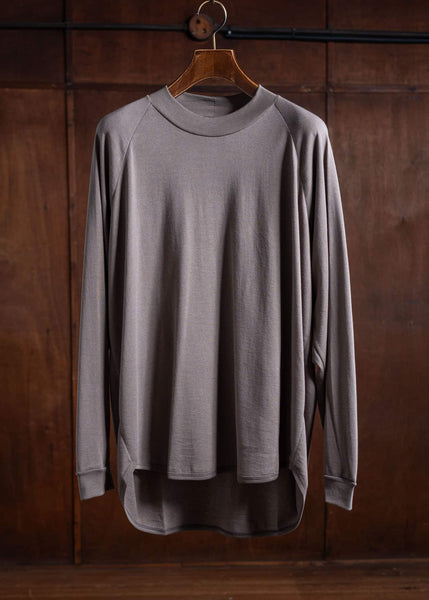 JAN-JAN VAN ESSCHE TEE#84 Wide Fit Crew Neck Tee Cotton Silk Jersey Dove