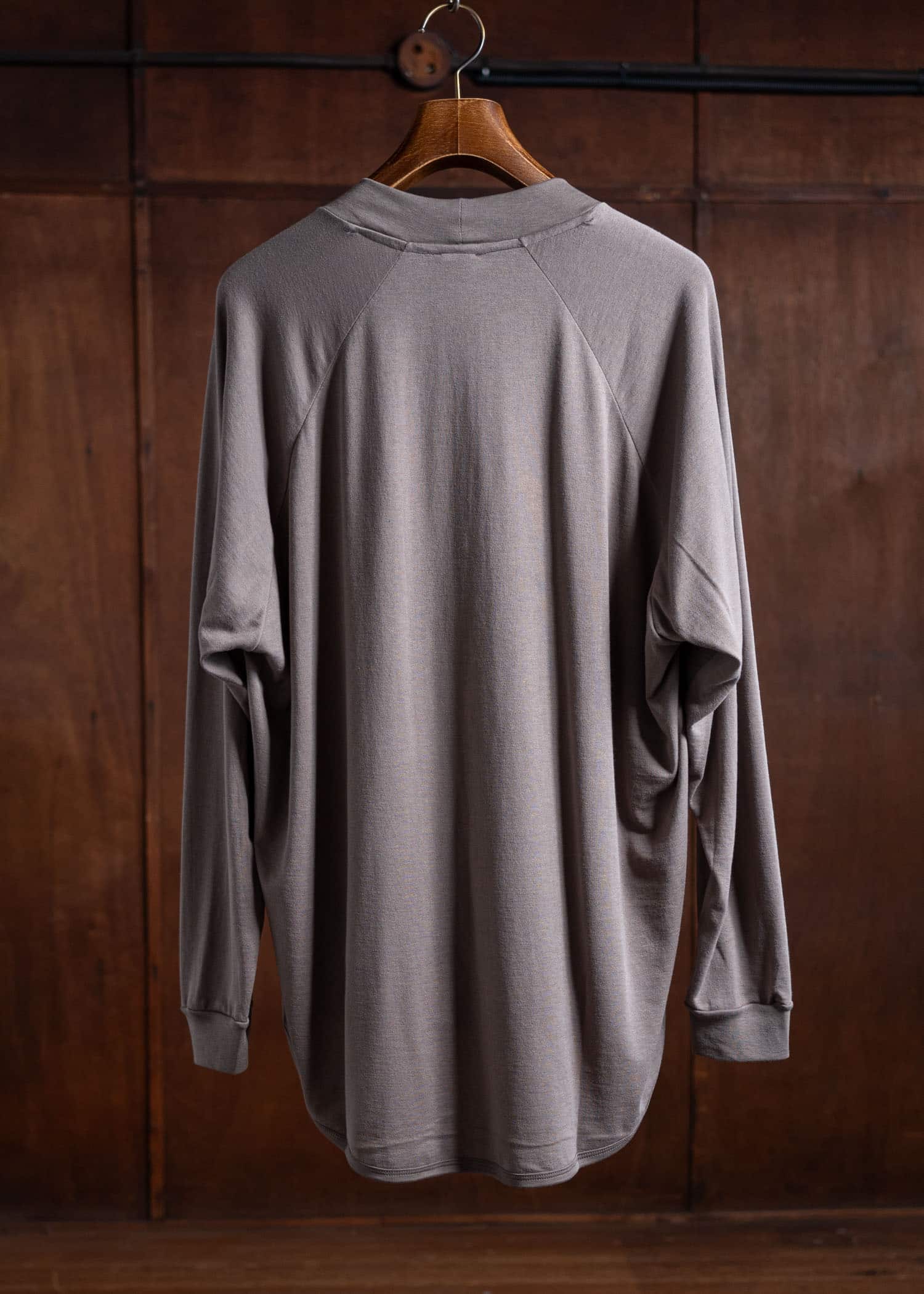 JAN-JAN VAN ESSCHE TEE#84 Wide Fit Crew Neck Tee Cotton Silk Jersey Dove