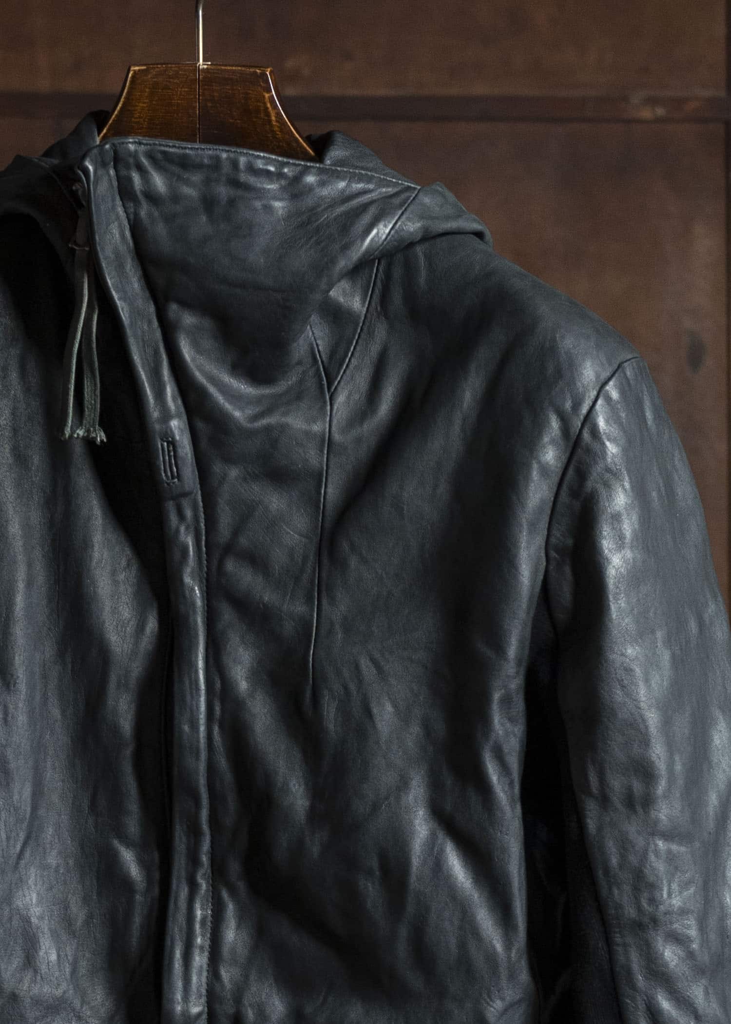 boris bidjan saberi ZIPPER22 HORSE LEATHER JACKET