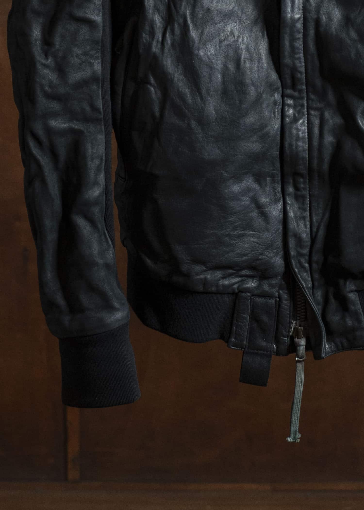 boris bidjan saberi ZIPPER22 HORSE LEATHER JACKET