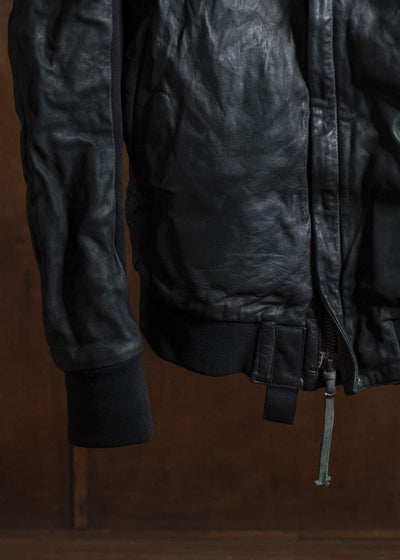 boris bidjan saberi ZIPPER22 HORSE LEATHER JACKET