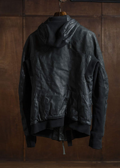 boris bidjan saberi ZIPPER22 HORSE LEATHER JACKET
