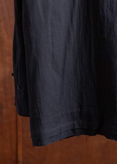 Professor.E WRINKLED-EFFECT SHIRT 24FW-PE-LSH-08-BLACK