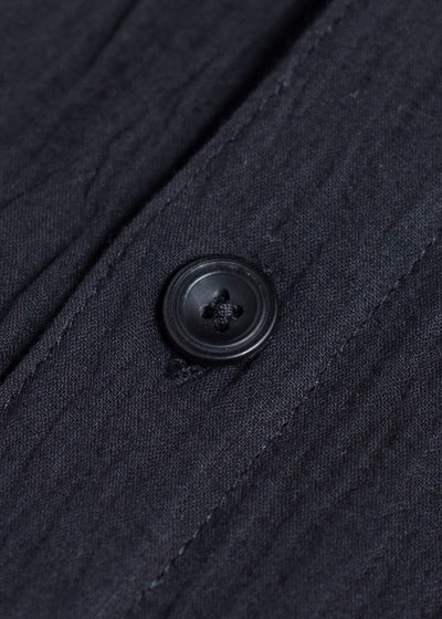 Professor.E WRINKLED-EFFECT SHIRT 24FW-PE-LSH-08-BLACK