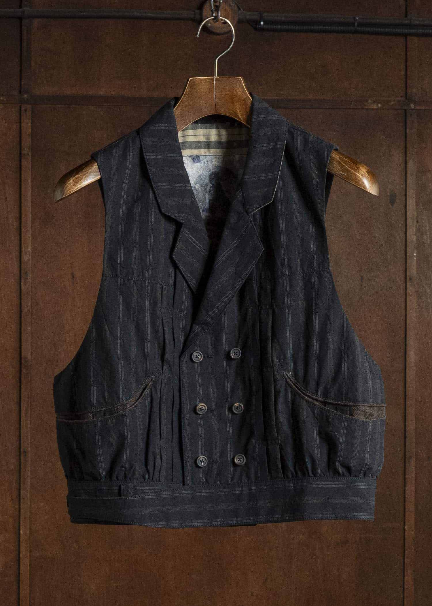 ZIGGY CHEN CROPPED DOUBLE-BREASTED GILET 0M2630110