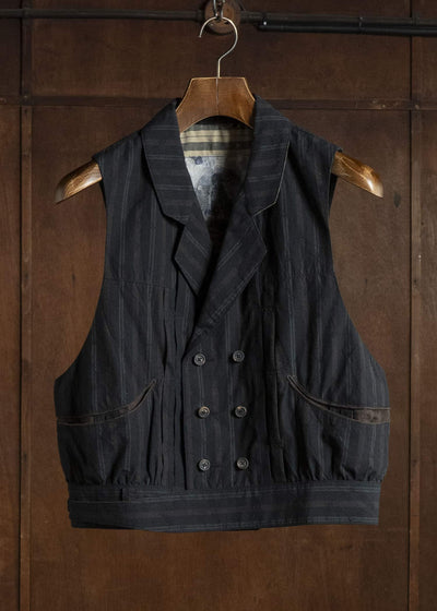 ZIGGY CHEN CROPPED DOUBLE-BREASTED GILET 0M2630110