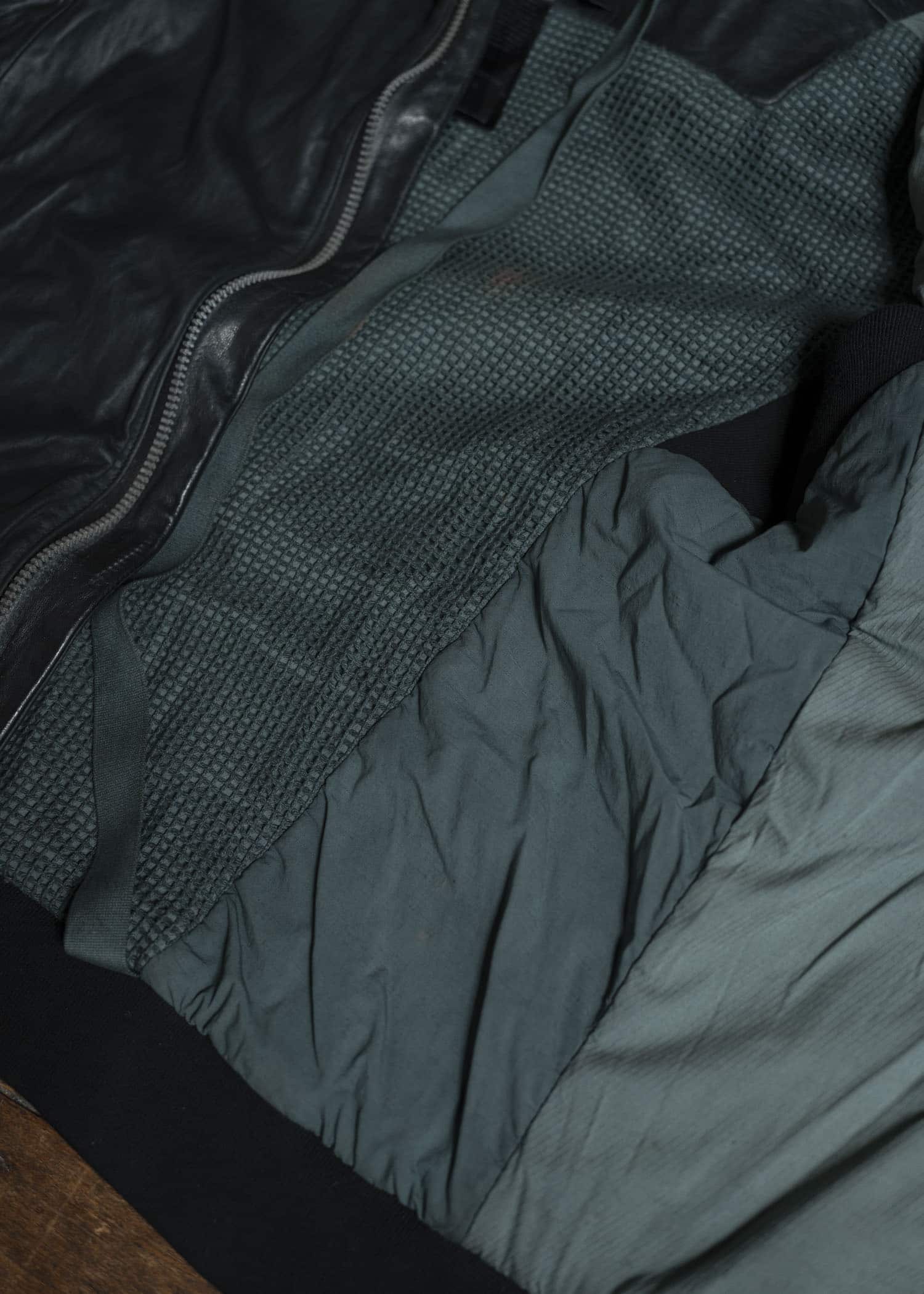 boris bidjan saberi ZIPPER22 HORSE LEATHER JACKET