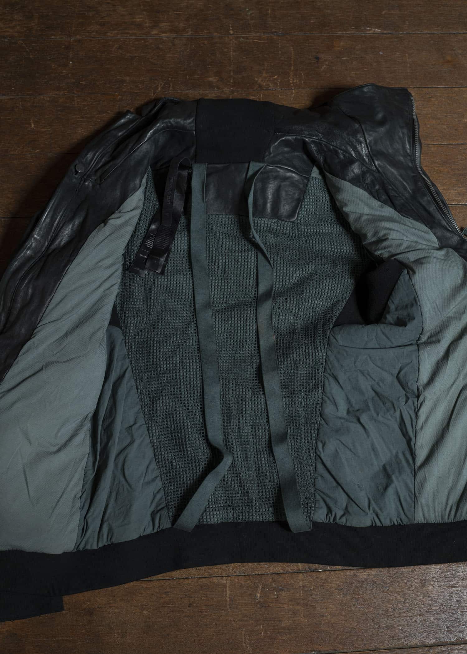 boris bidjan saberi ZIPPER22 HORSE LEATHER JACKET