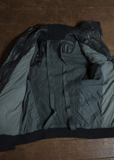 boris bidjan saberi ZIPPER22 HORSE LEATHER JACKET