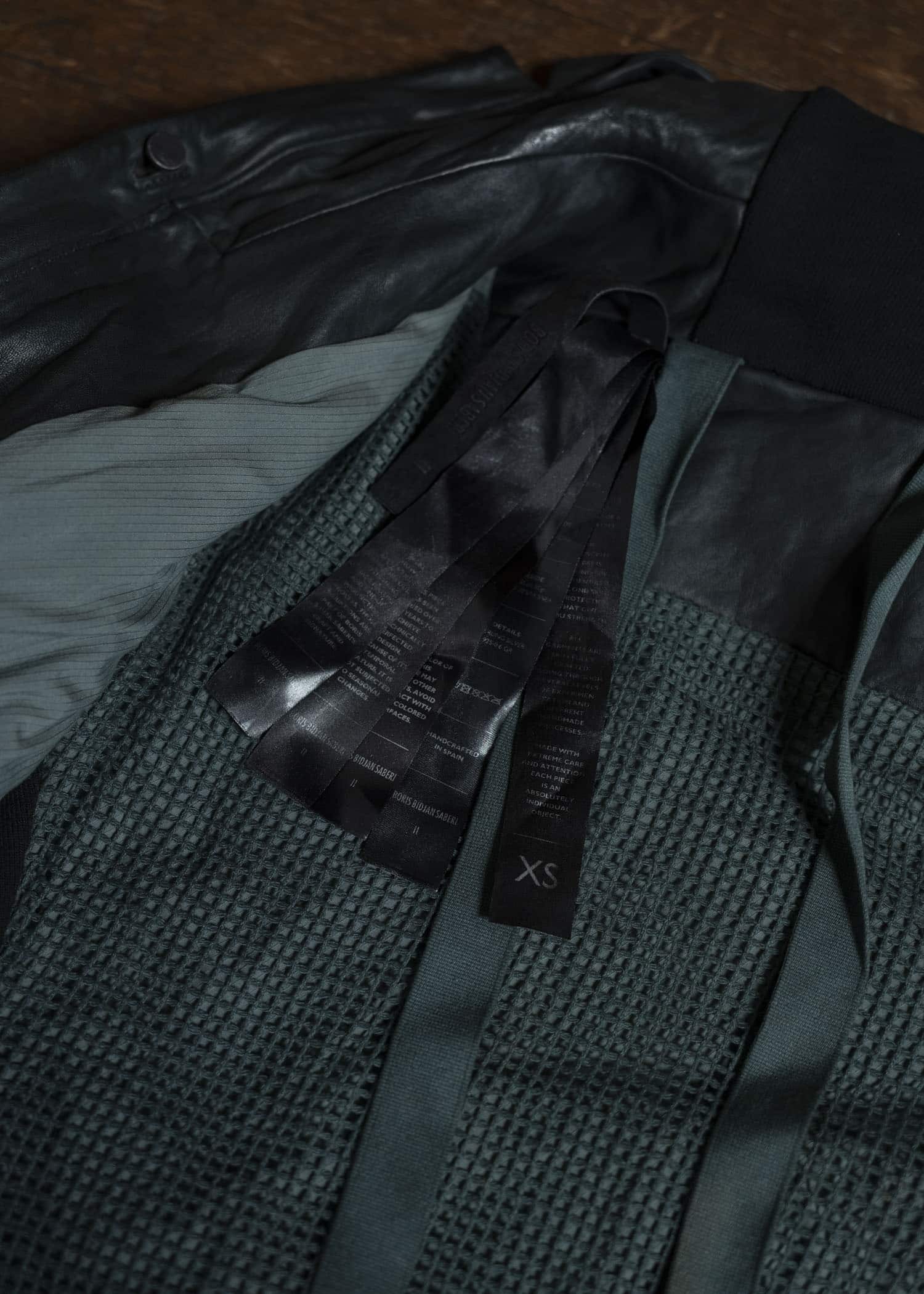 boris bidjan saberi ZIPPER22 HORSE LEATHER JACKET