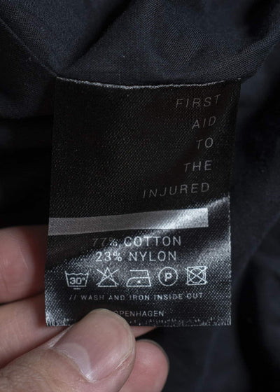 FIRST AID TO THE INJURED パッテッドハイネックミリタリーコート