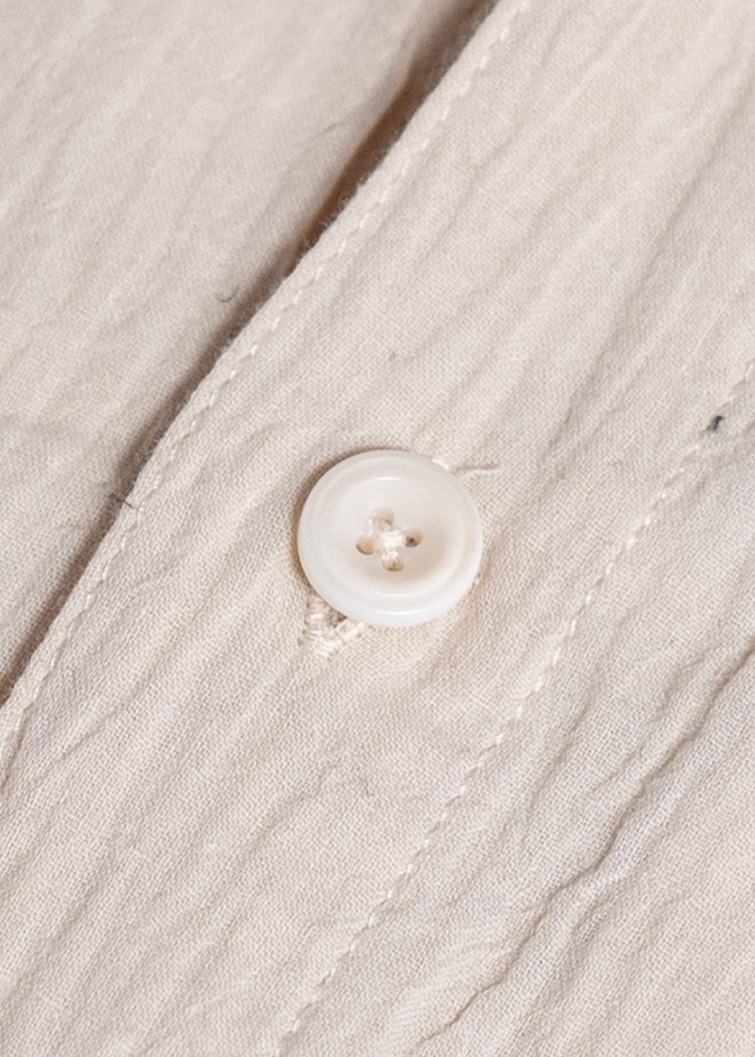 Professor.E WRINKLED-EFFECT SHIRT 24FW-PE-LSH-08-BEIGE