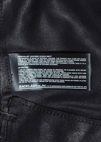 ISAMU KATAYAMA BACKLASH INDIAN GOAT LEATHER JACKET