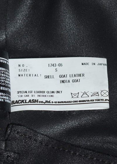 ISAMU KATAYAMA BACKLASH INDIAN GOAT LEATHER JACKET