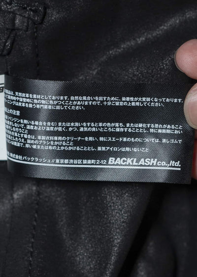 ISAMU KATAYAMA BACKLASH INDIAN GOAT LEATHER JACKET