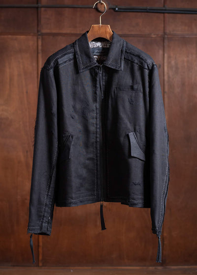 Professor.E PRICK STITCH LAYERED JKT 25SS-PE-JKT-05-BLACK