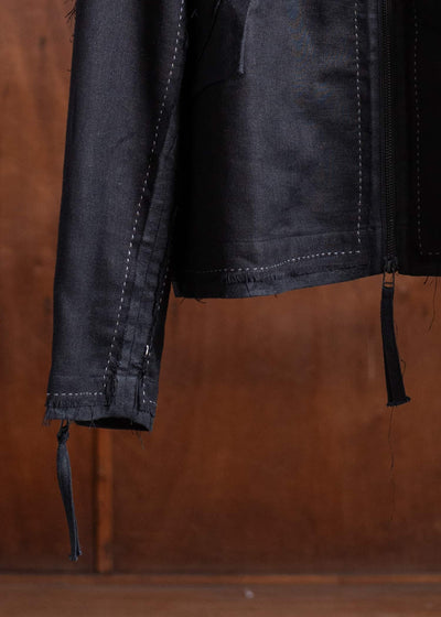 Professor.E PRICK STITCH LAYERED JKT 25SS-PE-JKT-05-BLACK