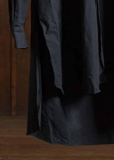 KLASICA COTTON LONG SHIRT BLACK