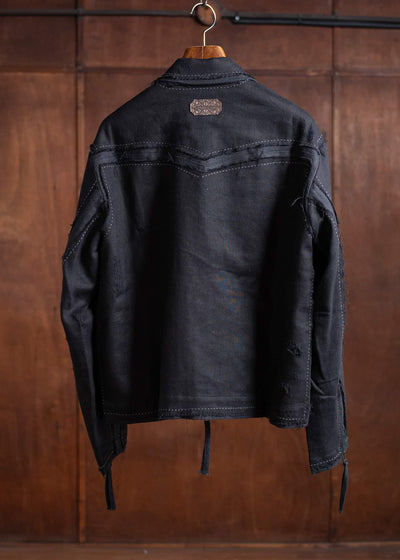 Professor.E PRICK STITCH LAYERED JKT 25SS-PE-JKT-05-BLACK