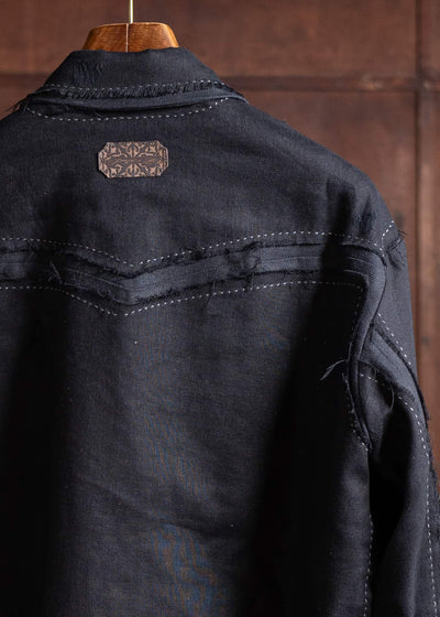 Professor.E PRICK STITCH LAYERED JKT 25SS-PE-JKT-05-BLACK