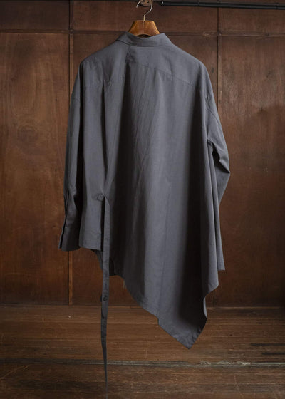 ZIGGY CHEN ASYMMETRIC PONCHO SHIRT 0M2630717