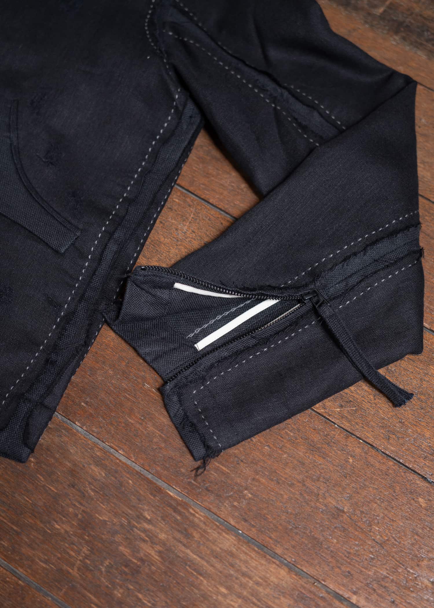 Professor.E PRICK STITCH LAYERED JKT 25SS-PE-JKT-05-BLACK