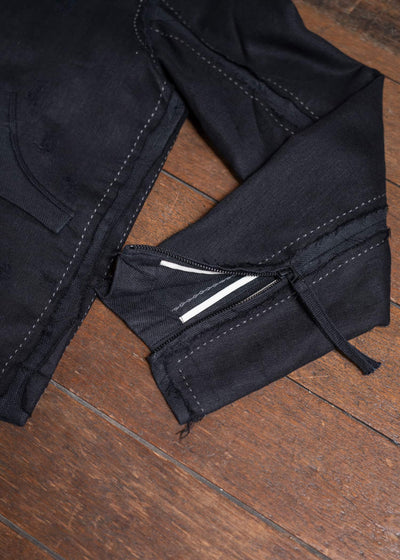 Professor.E PRICK STITCH LAYERED JKT 25SS-PE-JKT-05-BLACK