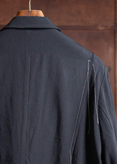 Professor.E GATHERED BLAZER 25SS-PE-JKT-02-BLACK