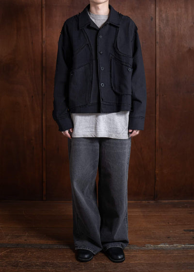 Professor.E IMPROPER JKT 25SS-PE-JKT-10-BLACK