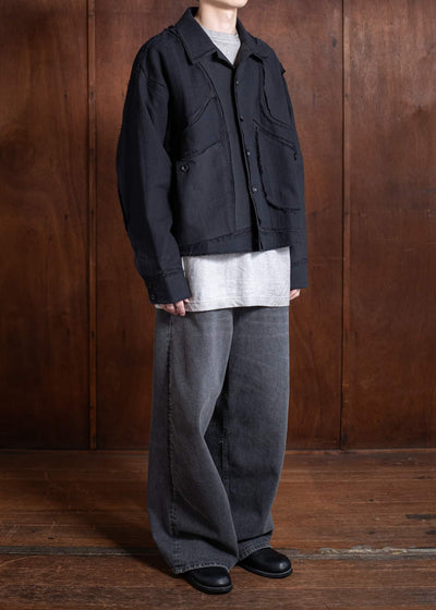 Professor.E IMPROPER JKT 25SS-PE-JKT-10-BLACK