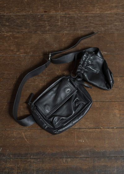ANN DEMEULEMEESTER CALF LEATHER WAIST BAG