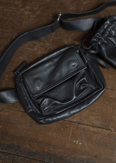 ANN DEMEULEMEESTER CALF LEATHER WAIST BAG
