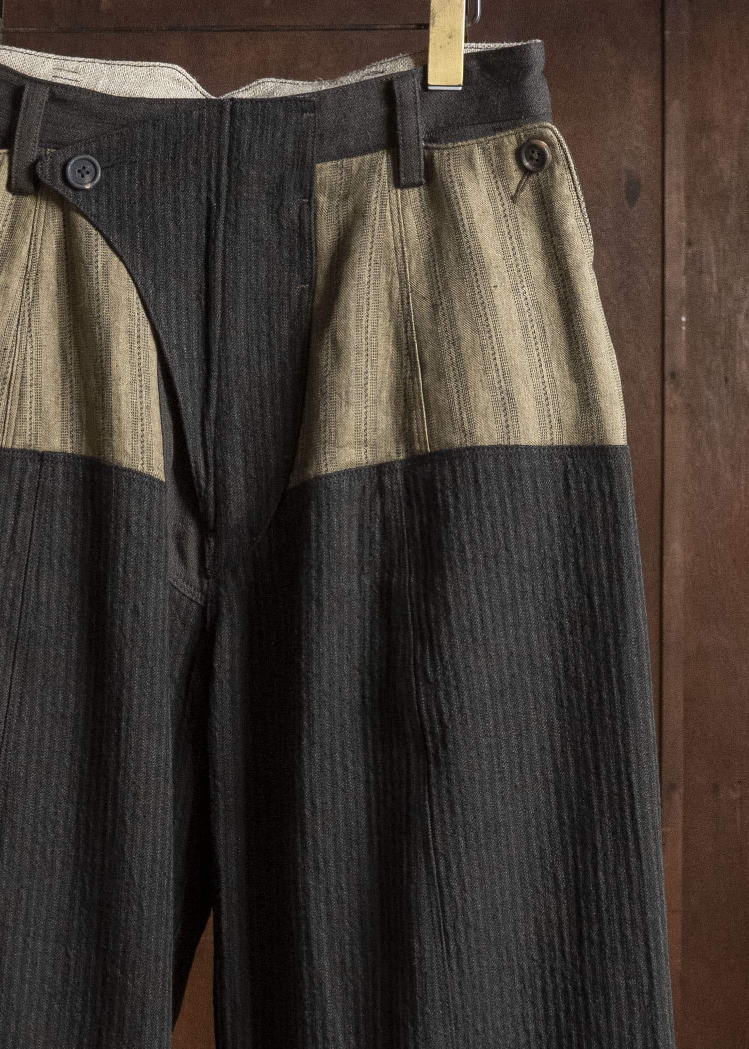 ZIGGY CHEN COLLAGED TROUSERS 0M2630553