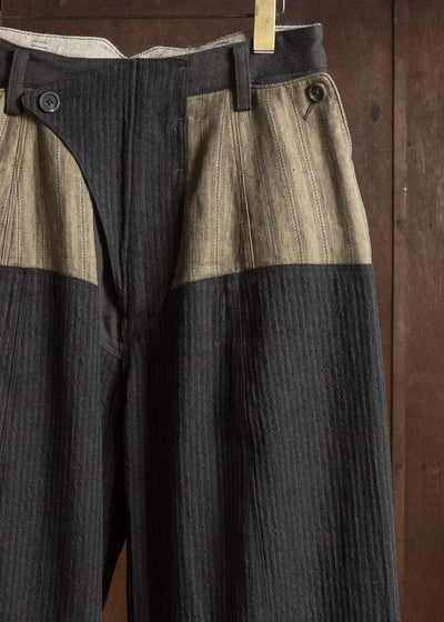 ZIGGY CHEN COLLAGED TROUSERS 0M2630553