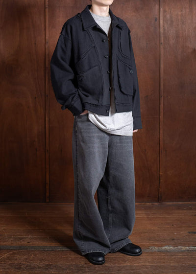 Professor.E IMPROPER JKT 25SS-PE-JKT-10-BLACK